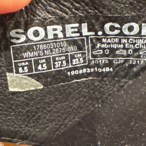 Sorel Women's Torpeda Ankle Strap Sandal size 6.5  black - Picture 5 of 6